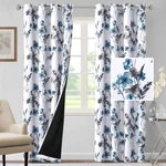 H.versailtex 100% Blackout Curtains 84" 2 Panels Set Cattleya Floral New. Price: $63.18.