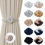 Contoeey Magnetic Curtain Holdbacks - Wood Rope Holder With F New. Price: $14.75.
