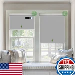 Dongfxk Motorized Blinds Remote Blackout Cooling Automatic Shades Solar Panel New. Price: $151.27.