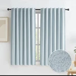 Keqiaosuocai Short Blackout Curtains 50"W X 45"L (pack Of 2), Light Blue New. Price: $44.99.