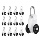 Uxcell 30PCS Curtain Track Rollers Rail 1.1 0.64 Inch, Black New. Price: $16.41.