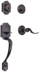 Amazon Basics Front Door Lock Handleset Shelby Lever Oiled-bronze New. Price: $46.34.