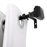 Utopia Alley Wall Mounted Adjustable 5/8 Curtain Rod 86 120 Inches New. Price: $9.16.