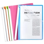 Jutieuo 5PCS Clear Report Covers With Swing Blue, White, Green, Orange, Pink New. Price: $15.90.