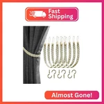 Home Queen Handwoven Rope Curtain Tiebacks For Drapes, 6 Pack Holdbacks Wit New. Price: $14.14.