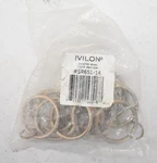 Lot Of 14 Ivilon Drapery Eyelet Curtain Rings Warm Gold 1.7" Loops For Hook New. Price: $12.85.