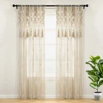 Lush Decor Boho Macrame Tassel Cotton Window Curtain Panel Single 40" X 84"... New. Price: $79.10.