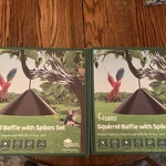 (2X)IN-1 Squirrel Baffle For Bird Feeder Pole Shepherds Hooks With 40" Spikes New. Price: $60.00.