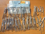 (20) Vintage Kirsch 4 Prong 3" Pleater Curtain Hooks 1-3/8" Drop + (8) End Open. Price: $13.35.