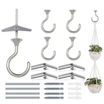 Pack Heavy Duty Ceiling Hooks 2.4", Chrome Finish Screw-in Swag For H... New. Price: $23.72.
