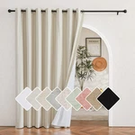 Nicetown Natural 100% Blackout Linen Insulated Patio Curtain 95 Inch Long Bur... Open. Price: $57.60.