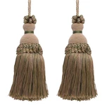 D Copro 5" Key Tassel, Style# Iktj, Color# 4567 - Beige Khaki Green Set Of 2 New. Price: $9.59.