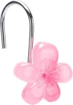 Flower Decorative Shower Curtain Hooks, Glowe The Dardk, Elegant Pink New. Price: $23.23.
