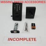 Schlage BE375 Cen 622 Touch Keyless Electronic Deadbolt, Matte Black *no Keys* Used. Price: $39.95.