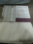 Chf Hourglass Embroidery Sheer Window Curtain 50X84", White One Rod Pocket Panel New. Price: $24.88.