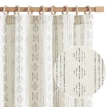 Jinchan Boho Curtains Linen Blend For Bedroom Farmhouse Grey Curtain... New. Price: $82.38.