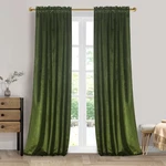 Roslynwood Velvet Curtain Panels Moss Green Room Darkening Window Super Soft ... New. Price: $60.74.