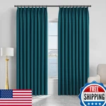 Maiher 85% Blackout Pinch Pleated Curtain 54W X 72L Indoor Outdoor Window New. Price: $81.09.