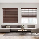 Dez Furnishings Cordless 2" Faux Wood Blind, 30.5" 48" H, Dark Oak B019 New. Price: $52.99.