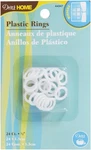 Dritz Home 44347 Plastic Rings, 1/2-INCH, White (24-PIECE) New. Price: $12.75.