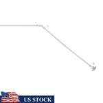 Decorative Bay Window Curtain Rod 3/4IN Adjustable Steel W/ Finials Set New. Price: $47.18.