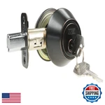 Nu-set Double Cylinder Deadbolt Keyed Alike Lock Single Home New. Price: $34.12.