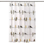 Rowley Bird Shower Curtain Yellow/gray - Lush Cor: Polyester Fabric, New. Price: $20.99.