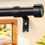 Curtain Rods 72-144 Inch, 1" Heavy Duty Adjustable For Windows, B... New. Price: $32.79.