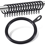 Wanxiang 20 Pcs Metal Curtain Rings With Eyelet, 1-1/4 Inch, Black New. Price: $21.32.