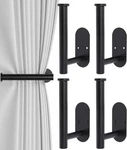4PCS Curtain Holdbacks, Screw-in Tiebacks Pack, Black New. Price: $23.23.