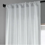 Heavy Faux Linen Curtain 50X108 Single Panel, Rice White Pole Pocket New. Price: $19.99.