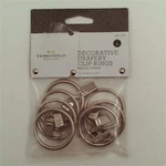 Threshold Curtain Clip Rings 7 Piece Set Brushed Nickel 1.5" Diameter New. Price: $10.66.