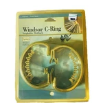 Windsor C-ring Swagholder / Holdback. Brass Finish. One Pair Window Fashion New. Price: $6.00.