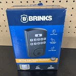 Brinks 4390 Electronic Keypad Single Cylinder Deadbolt - Black Used. Price: $29.00.