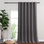 Nicetown Blackout Sliding Glass Door Curtain 144 Inches Long Grommet Thermal New. Price: $79.02.