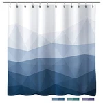 Designer Shower Curtain,popular Ombre Fabric 71"X71" Blue New. Price: $27.53.