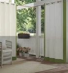 Waverly Sun Shade Indoor/outdoor Grommet 1 Panel Hampton Boarder 50" X 84" New. Price: $29.99.