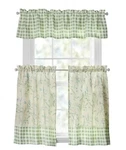 Pioneer Woman Sweet Sprigs 3 Piece Curtain Tier Set 60W X 14L-IN Sage Indoor New. Price: $39.98.