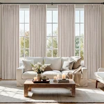 Miulee Pinch Pleated Thick Linen Curtains 96 4 Panels Set Back Tab Memory New. Price: $132.97.