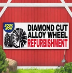 Diamond Cut Alloy Wheel Refurbishment Indoor Outdoor Banner Sign With Grommets New. Price: $131.99.