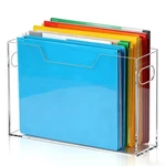 Oqqlin Acrylic File Organizer, 12.2 X 3.5 9.6 Inch Clear Transparent New. Price: $40.46.
