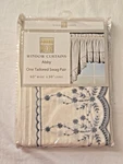 1-TAILORED Swag Pair Window Curtains Abby Chf Industr 60" X 30". Brand New. Price: $19.99.