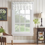 Chf Kitchen Curtain Window Valance - Sage Green Botanical Embroidered Leaf 56" New. Price: $39.66.
