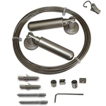 Wall Mount Curtain Rod Set For Art Display With 24 Metal Clips, 5 Meters, Han... New. Price: $22.09.