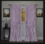 Sweet Home Collection 4 Pack Window Panel Sheer Voile Vertical Ruffled Open. Price: $40.99.