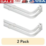 Adjustable Double Rod Wrap Around Design Layering Curtains Installation New. Price: $20.50.