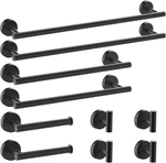 Newfun 10PCS Matte Black Bathroom Hardware Set - Includes. Price: $87.97.