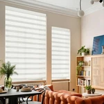 Ghv Cordless Zebra Blinds For Windows Free-stop Shades Light Filtering Dual L... New. Price: $95.99.