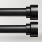 Pack Curtain Rods For Windows 28 To 48, 1 Inch Adjustable Black Heavy Duty ... New. Price: $41.98.