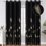 Estelar Textiler 2 Panels Set Designed Blackout Curtains With Gold Le... New. Price: $62.30.